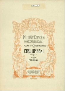 Partition de violon, Militar concerto, Violin Concerto No.2 par Karol Józef Lipiński