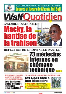 Walf Quotidien n°9124 - du samedi 27 août 2022