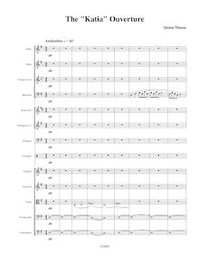 Partition No.1 en G major, Katia ouvertures, Op.1a, Various, Mason, Quinn