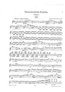 Partition Book 4, Op.27, Charakteristische Tonbilder für Violine und Klavier