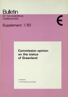 Commission opinion on the status of Greenland