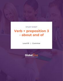 Verb + preposition 3 - about and of