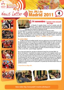 JMJ à Madrid - News letter 4 d
