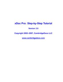 xDoc Pro: Step-by-Step Tutorial