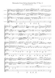 Partition complète, 6 corde quatuors, G.189-194 (Op.24), Sei Quartetti concertanti