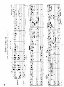 Partition complète, 6 sonates pour orgue, Mendelssohn, Felix par Felix Mendelssohn