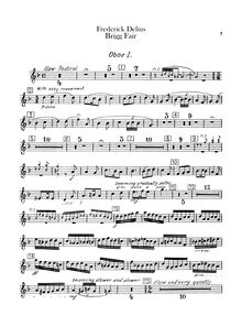 Partition hautbois 1, 2, anglais cor, Brigg Fair, An English Rhapsody