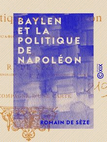 Baylen et la politique de Napoléon