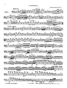 Partition de violoncelle, Piano Trio, Op.13, E♭ Major