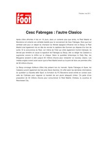 Cesc Fabregas : l autre Clasico
