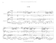 Partition , Air, Orchestral  No.3, Overture, D major, Bach, Johann Sebastian