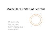 A tutorial on Molecular Orbitals
