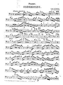 Partition Trombone , partie, Concertino, B♭ Major, Sachse, Ernst