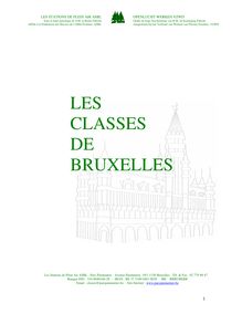 LES CLASSES DE BRUXELLES