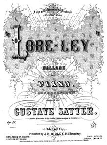 Partition complète, Lore-ley Ballad, Satter, Gustav