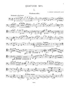 Partition violoncelle, corde quatuor, F major, Rimsky-Korsakov, Nikolay