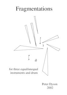 Partition complète, Fragmentations pour three equal/unequal instruments et tambour