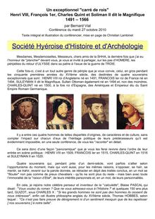 Société Hyéroise d'Histoire et d'Archéologie