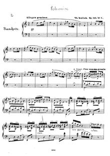 Partition No.1 - Polonaise en a / A, 2 Polonaises caractéristiques, Op.101
