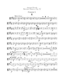 Partition Trombone 1, 2, 3, Slavonic Dances, Slovanské tance, Dvořák, Antonín