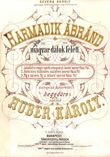 Partition couverture couleur, Harmadik ábránd, G Major, Huber, Károly