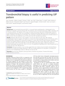 Transbronchial biopsy is useful in predicting UIP pattern
