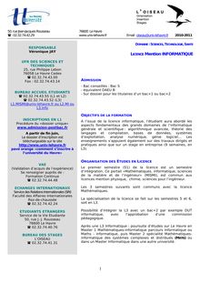 PDF - 195.5 ko - 1 LICENCE Mention INFORMATIQUE