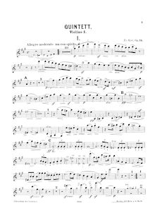 Partition corde parties, Piano quintette No.1, Klavierquintett Nr.1