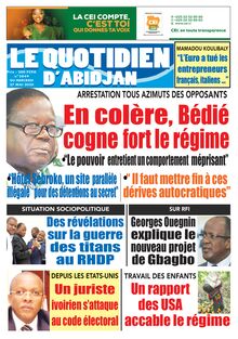 Le Quotidien d’Abidjan n°2849 – du Mercredi 27 mai 2020