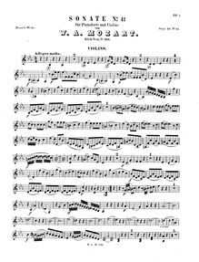 Partition de violon, violon Sonata, Violin Sonata No.33