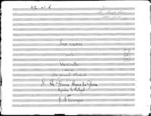 Partition complète, Air varié pour la Clarinette avec acc. de Grande Orchestre