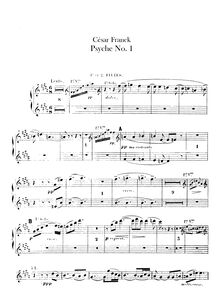 Partition flûte 1/2, Piccolo, Psyché, Poème symphonique pour orchestre et choeurs