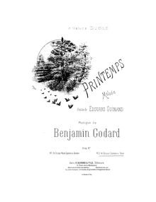Partition complète (G major), Printemps, Godard, Benjamin