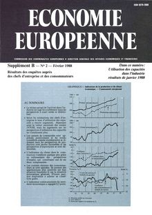 ECONOMIE EUROPEENNE. Supplément B â€” N° 2 â€” Février 1988