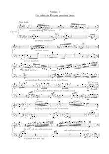 Partition Sonata No.4: Das entzweite Ehepaar gemeiner Leute, 6 kurze Sonaten für das Klavier oder Fortepiano