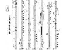 Partition Tuba, pour Death of Crowe, a minor, Robertson, Ernest John