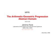 The Arithmetic Geometric Progression Abstract Domain