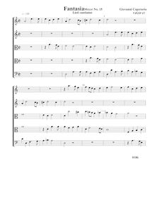 Partition complète (Tr Tr T T B), Fantasia pour 5 violes de gambe, RC 66