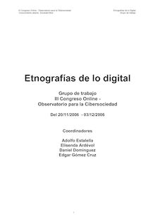 Etnografías de lo digital
