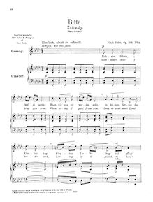 Partition Nos.1 et 2, 4 chansons, Op.318, Bohm, Carl