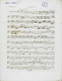 Partition violons II, Piano Concerto No.2, F minor, Chopin, Frédéric