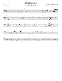 Partition viole de basse, Primo Libro di Madrigali, Fontanelli, Alfonso par Alfonso Fontanelli