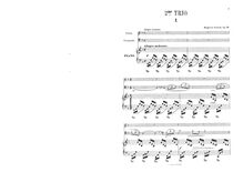 Partition complète et parties, Piano Trio No.2, Op.72