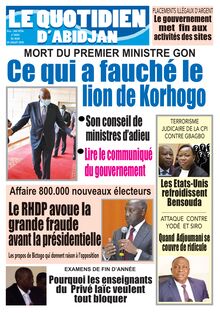 Le Quotidien d’Abidjan n°2880 - du jeudi 09 juillet 2020