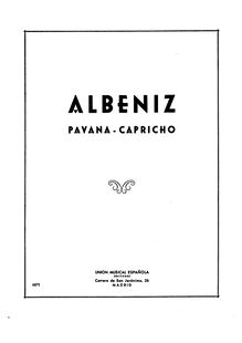 Partition complète, Pavana-Capricho, Op.12, Albéniz, Isaac