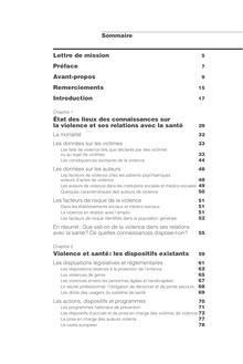Violence et santé - Rapport préparatoire au plan national