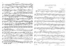 Partition parties complètes, corde quatuor en G Minor, G Minor, Scontrino, Antonio