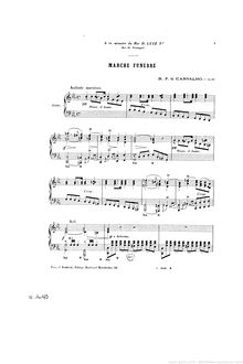 Partition complète, Marche Funèbre, Op.60, C minor, De Carvalho, Ricardo Ferreira
