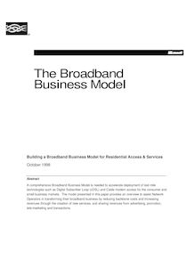 The Broadband Business Model
