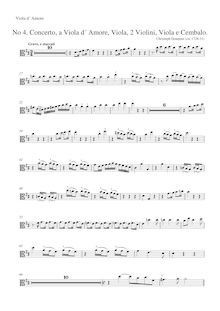 Partition viole de gambe d amore, alto clef, Concerto pour viole de gambe d amore et viole de gambe en D major, GWV 317